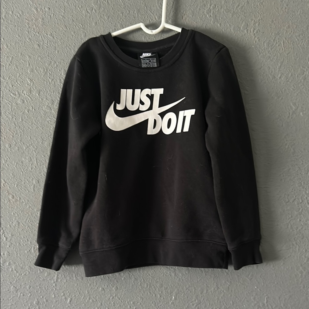 Boys Nike Black Just Do It Sweatshirt